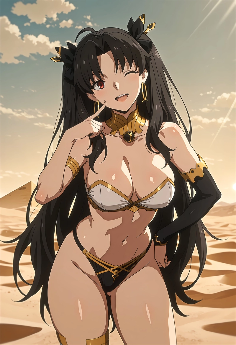 Hình ảnh Ishtar FGO hentai đồ lót mỏng
