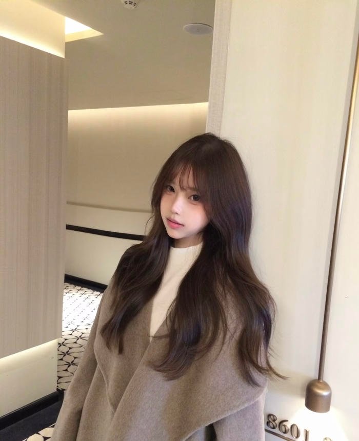 Hình ảnh gái xinh 2k11 biểu hiện thân thiện khiến người xem thấy thoải mái