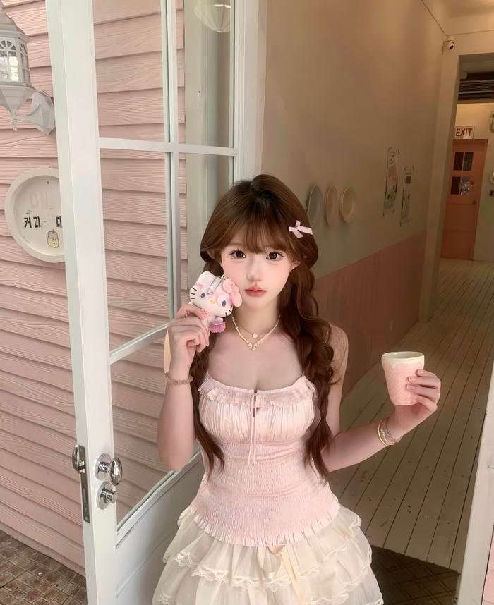 Hình ảnh gái xinh 2k7 ánh sáng ban ngày rõ ràng dễ nhìn