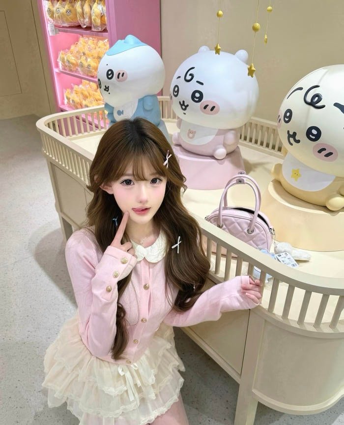 Hình ảnh gái xinh 2k8 biểu cảm đáng yêu đúng tinh thần tuổi nhỏ