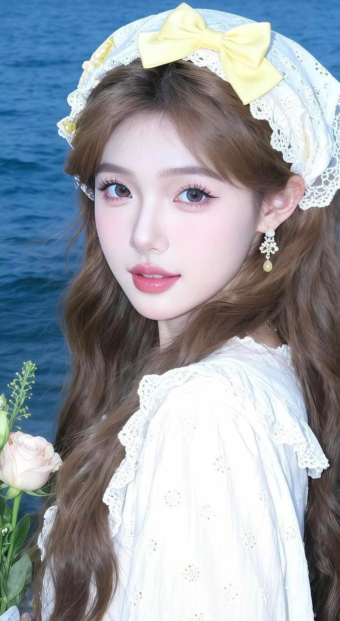 Hình gái xinh 2k2 diện trang phục trẻ trung tạo dáng