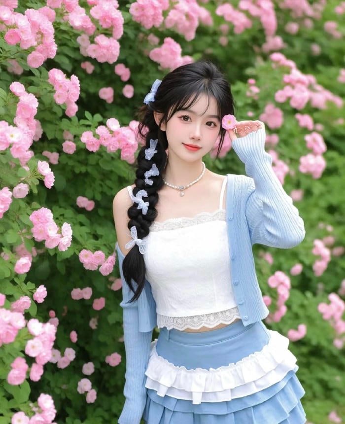 Hình gái xinh 2k5 tạo kiểu sinh động trước máy ảnh