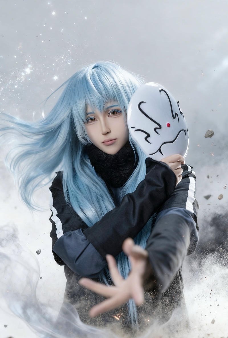 Nhân vật Rimuru cosplay với phong cách đáng yêu