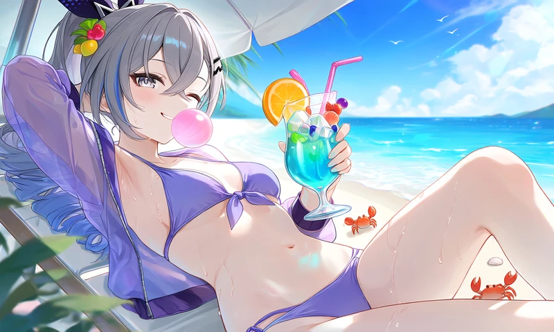 hentai ảnh Silver Wolf nóng bỏng