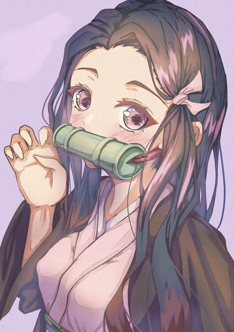 Ảnh Kamado Nezuko vẻ đẹp anime cuốn hút tự nhiên