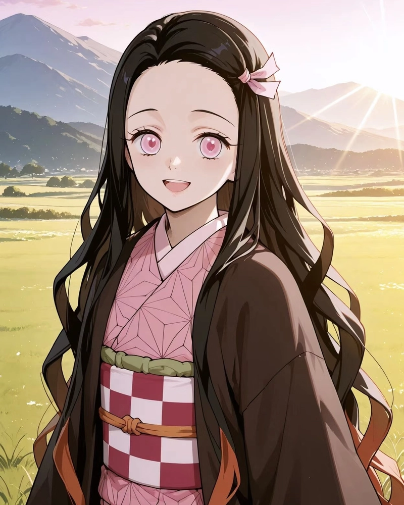 Ảnh Kamado Nezuko vẻ đẹp trong sáng đầy cảm xúc