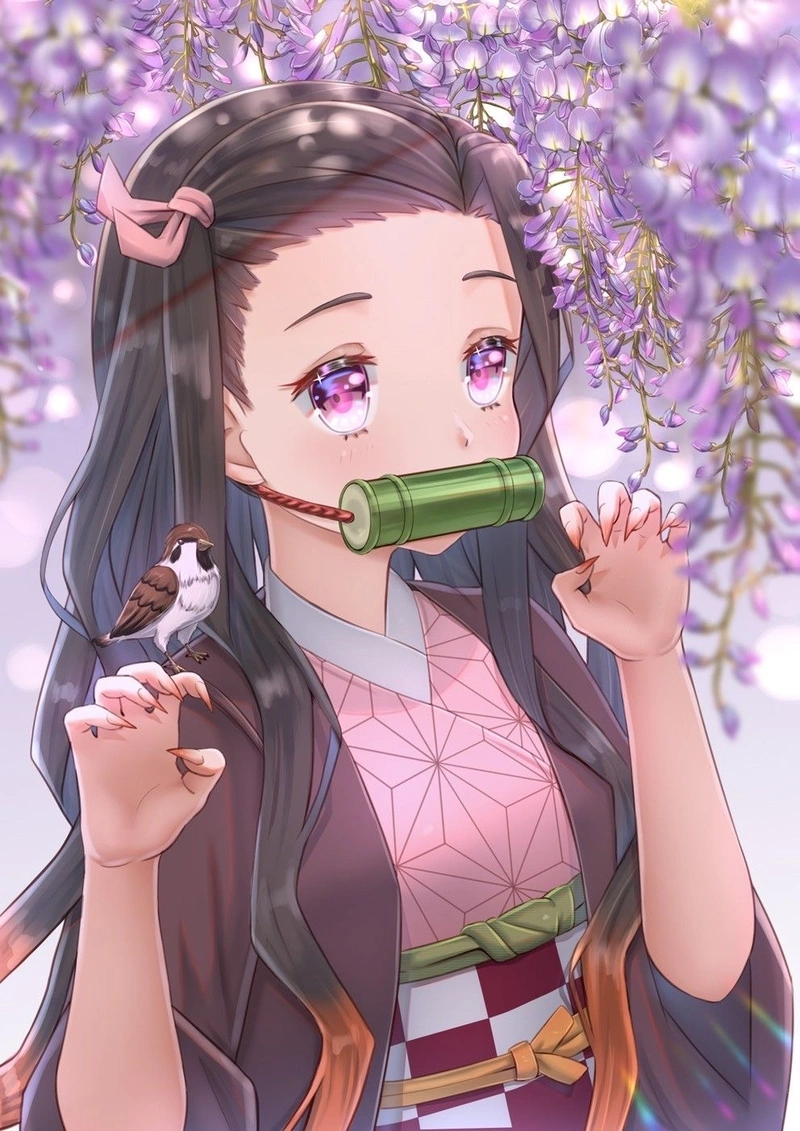 Ảnh Kamado Nezuko vẻ đẹp trong trẻo đáng yêu