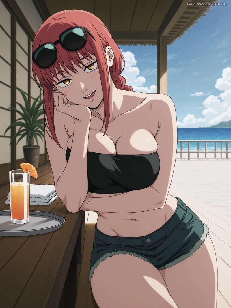 Ảnh Makima anime bikini siêu nhỏ cực sexy