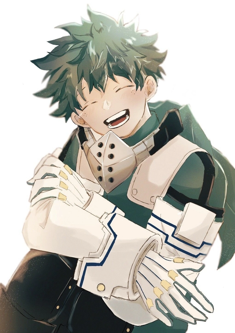 Ảnh Midoriya Izuku chiến đấu giữa cơn bão năng lượng