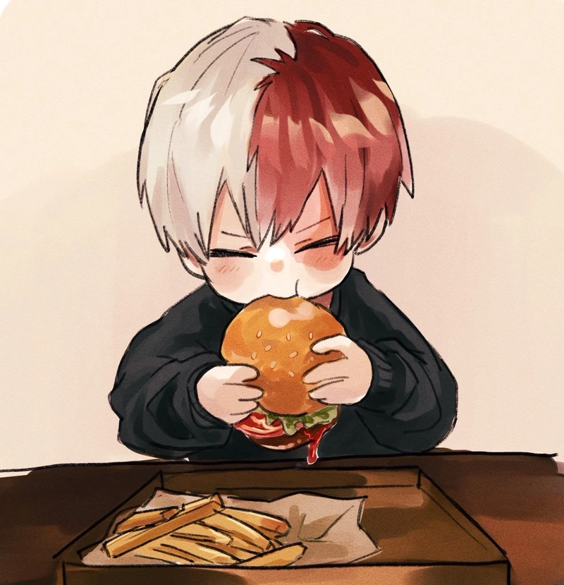 Biểu cảm đáng yêu của Todoroki chibi cực thu hút
