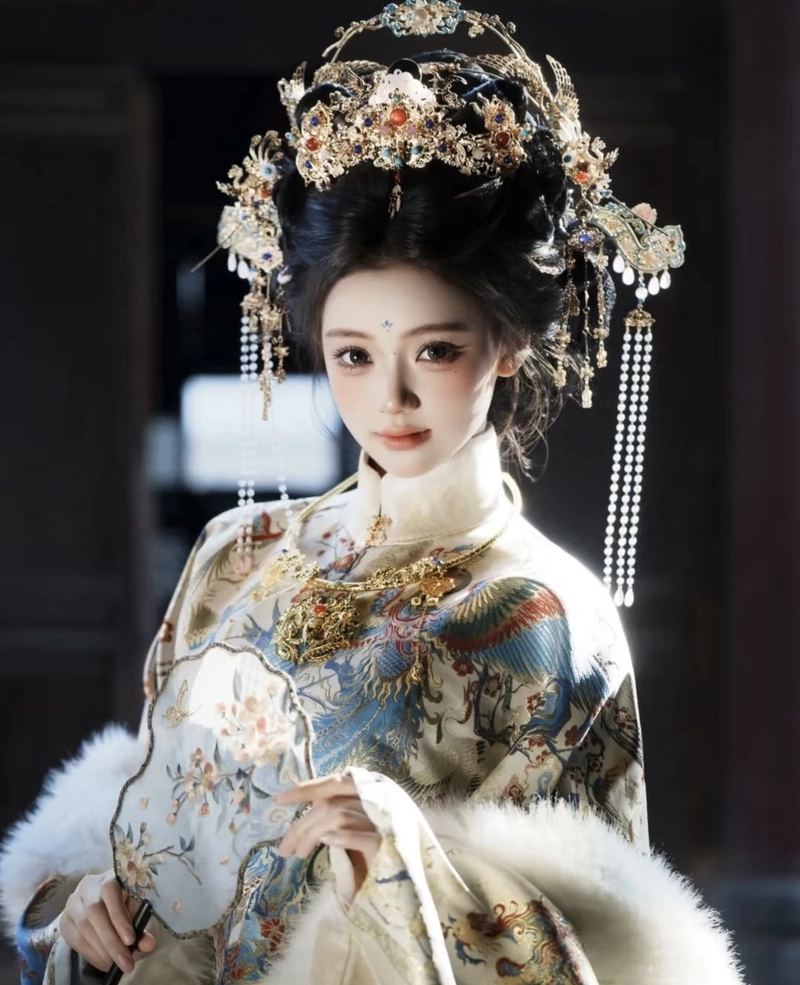 Dáng hình uyển chuyển của cô gái cổ trang đầy duyên dáng