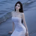 Gương mặt rạng rỡ của gái xinh tóc dài cuốn hút