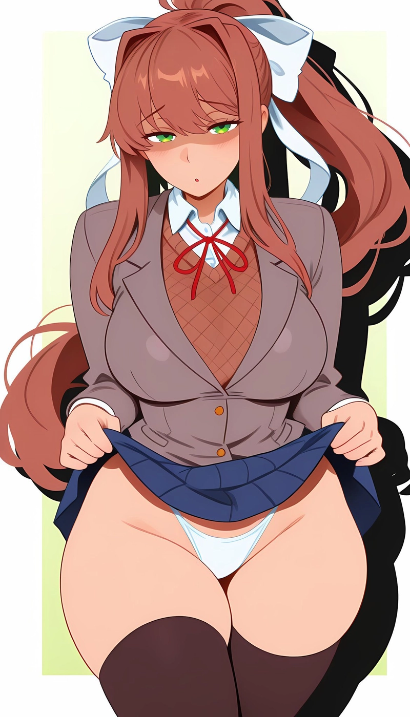 Hentai Monika bikini mỏng gợi cảm mãnh liệt
