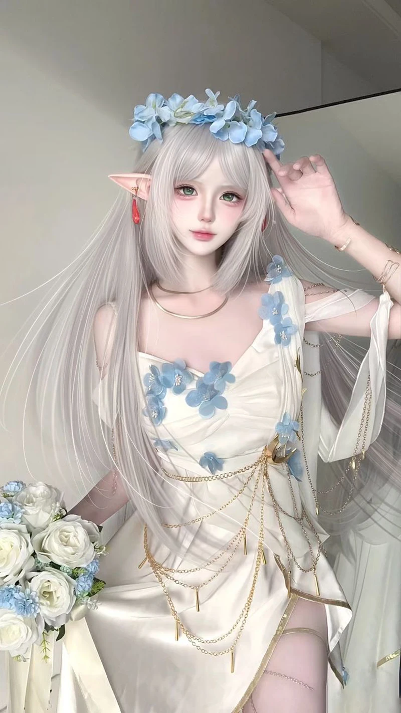 Hình Ảnh Cosplay Frieren Lung Linh Rực Rỡ Sống Động