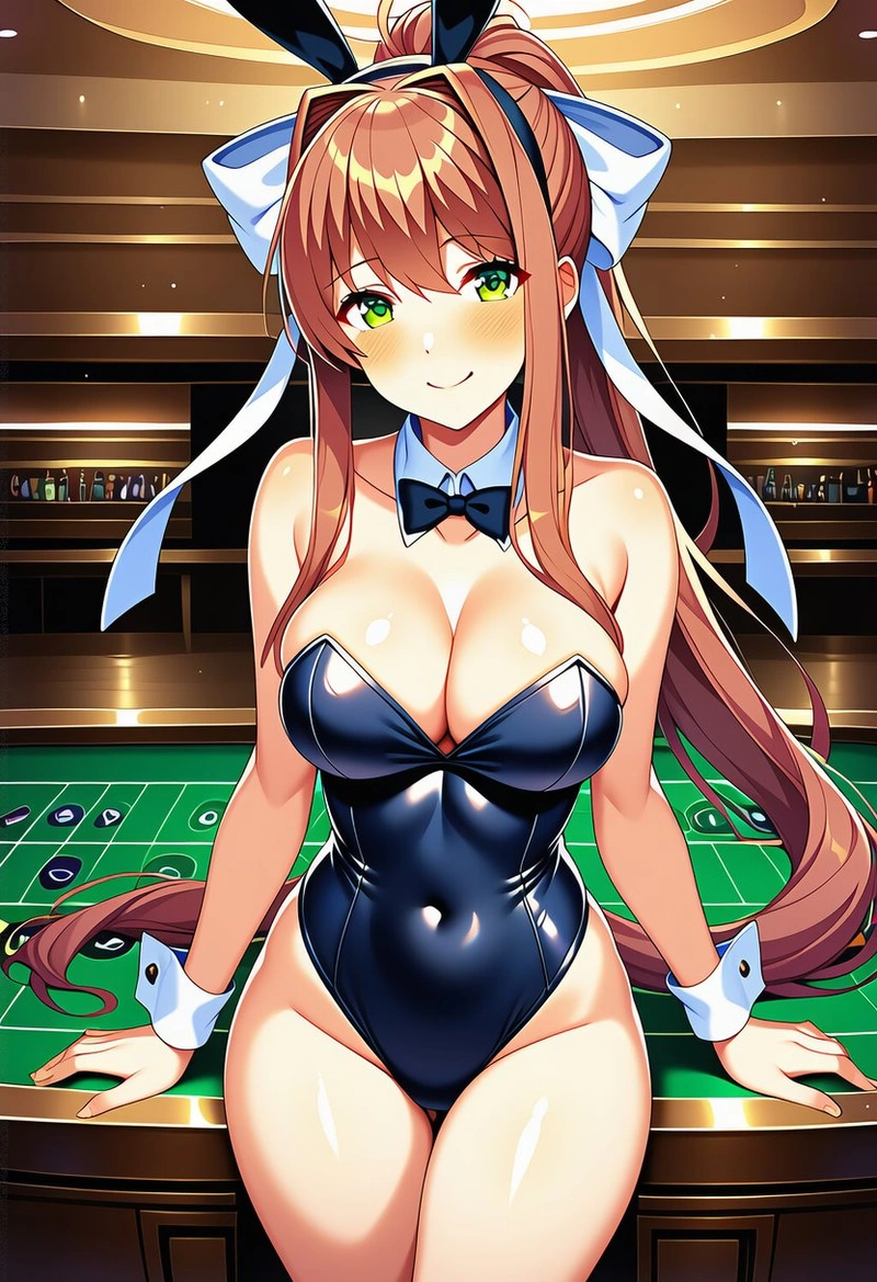 Hình Monika hentai bikini mỏng quyến rũ