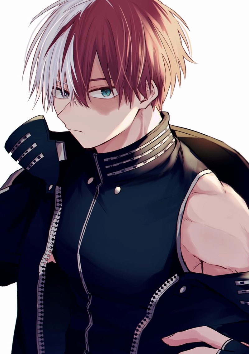 Hình ảnh Shoto Todoroki mang hai sắc thái ngầu và cute