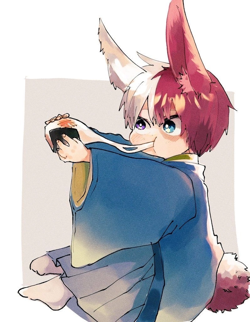 Hình ảnh chibi Todoroki nhỏ nhắn với nét cute