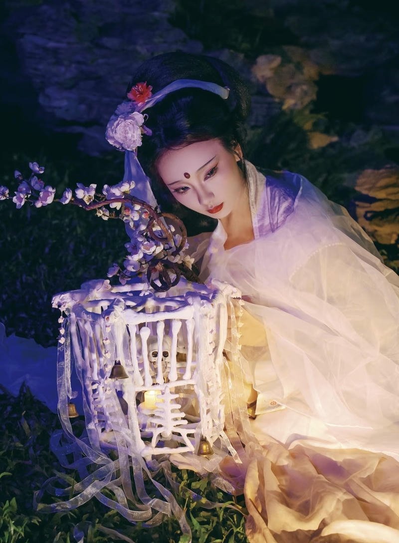 Hình cosplay yêu quái xương trắng góc chụp nghệ thuật đẹp