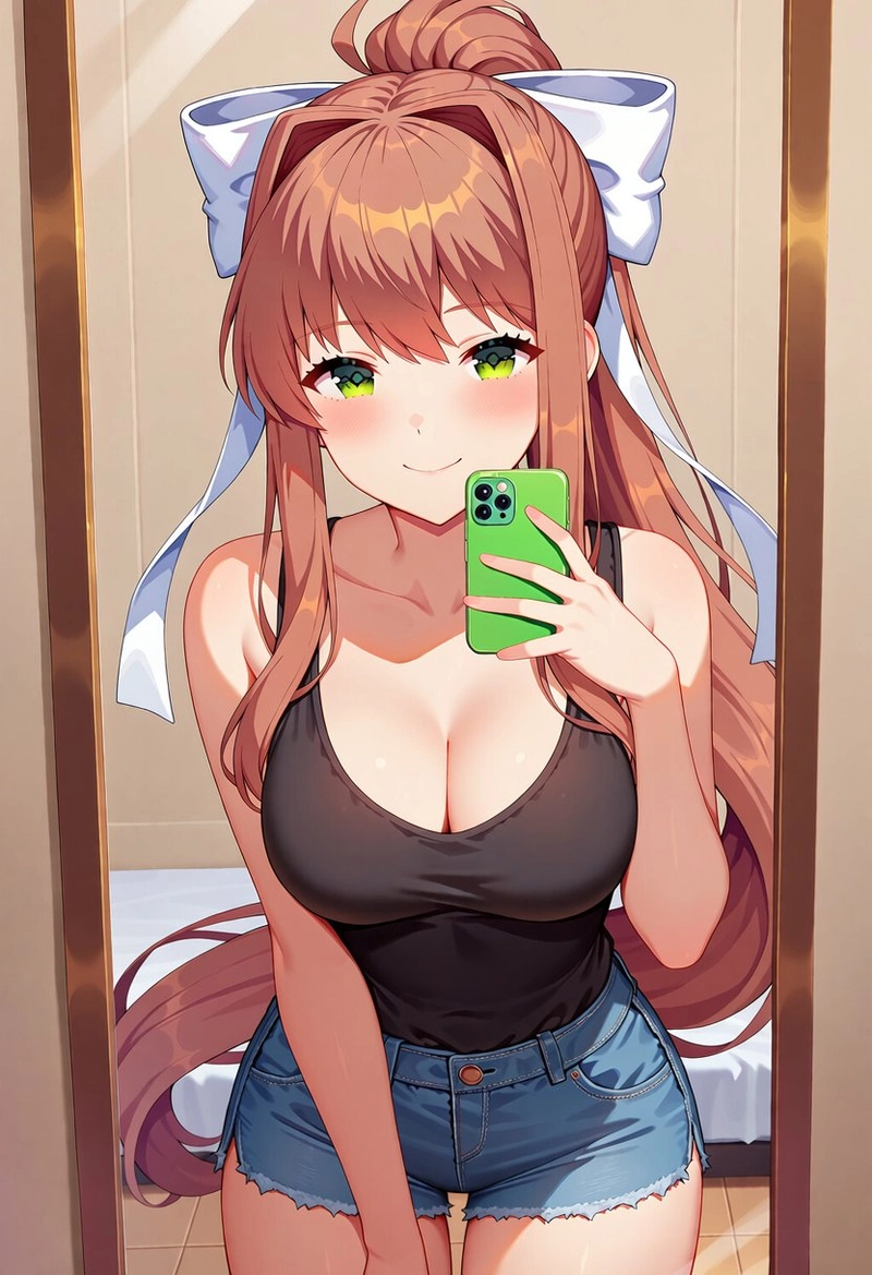 Hình hentai Monika bikini da gợi cảm tột độ