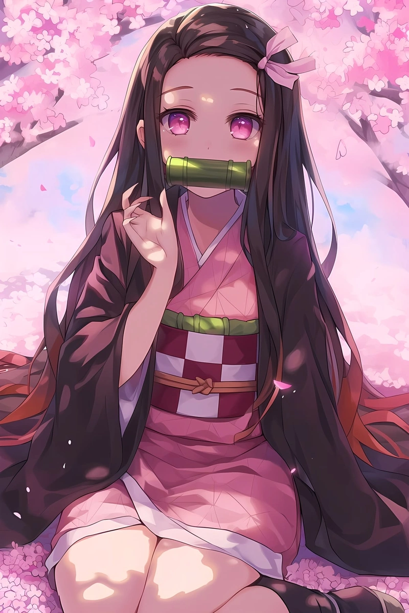 Kamado Nezuko ảnh đẹp sắc nét cho fan anime