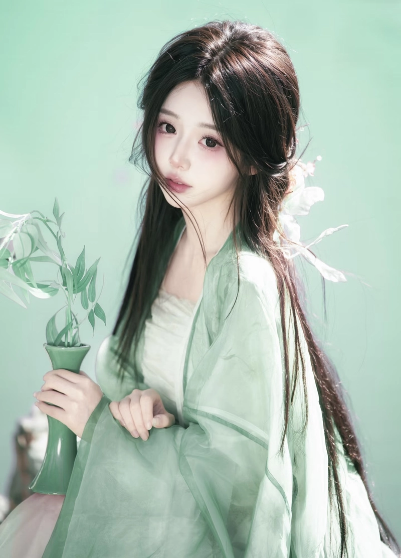 Khí chất nhẹ nhàng của cô gái cổ trang đầy cuốn hút