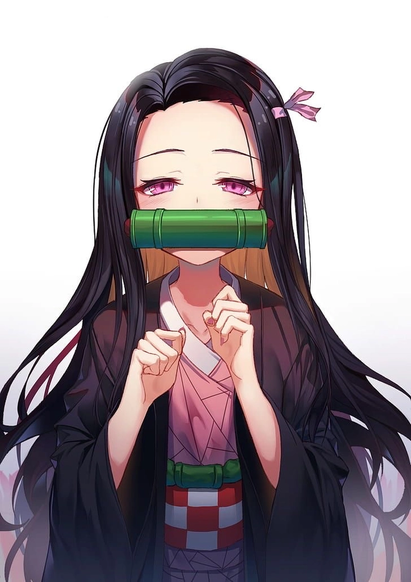 Nezuko Kamado ảnh xinh đẹp phong cách fanart Nhật