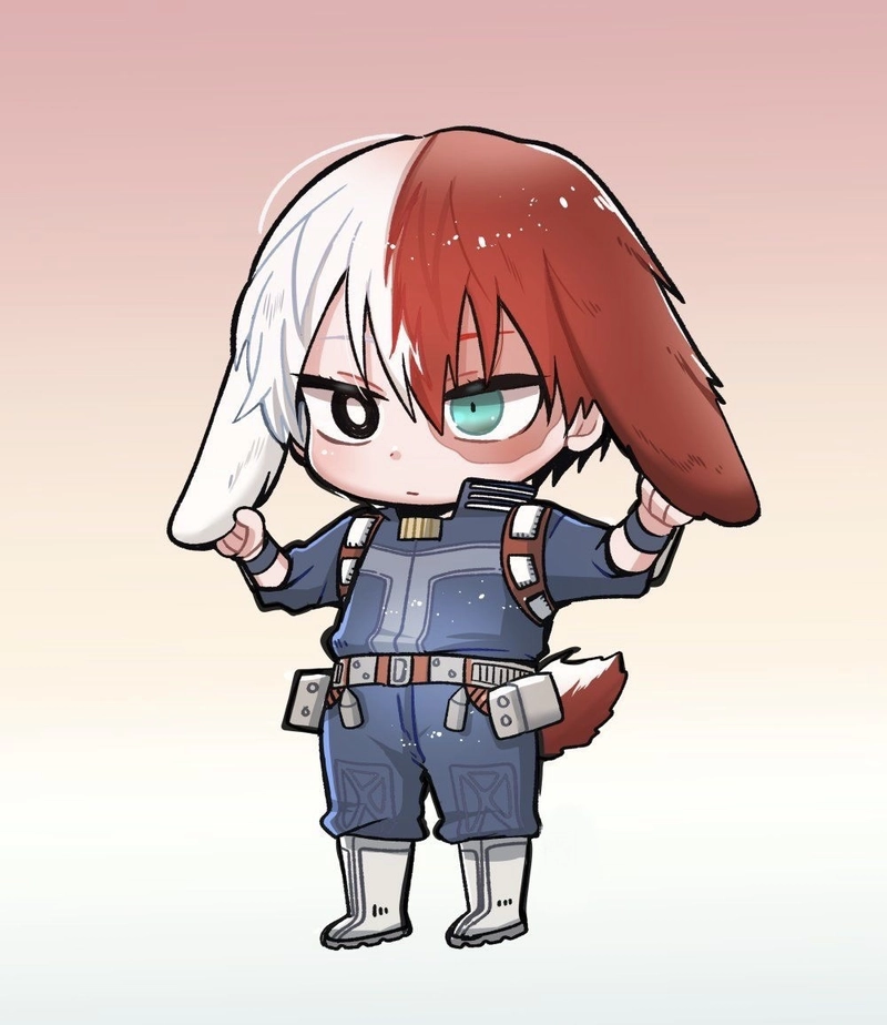 Phiên bản chibi của Shoto Todoroki cực kỳ đáng yêu