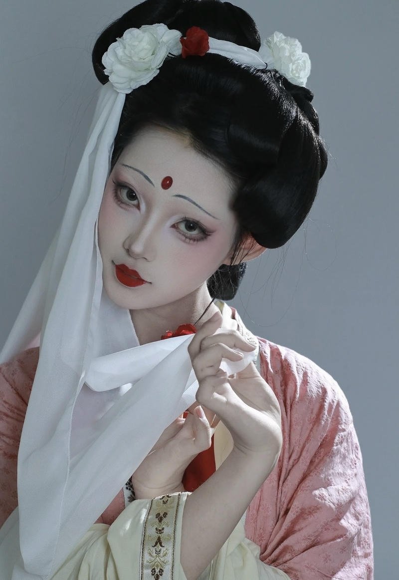 Tạo hình Bạch Cốt Tinh cosplay phù hợp ảnh nền nghệ thuật