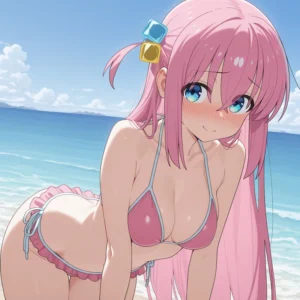 hình hentai Bocchi the Rock đang chơi nhạc