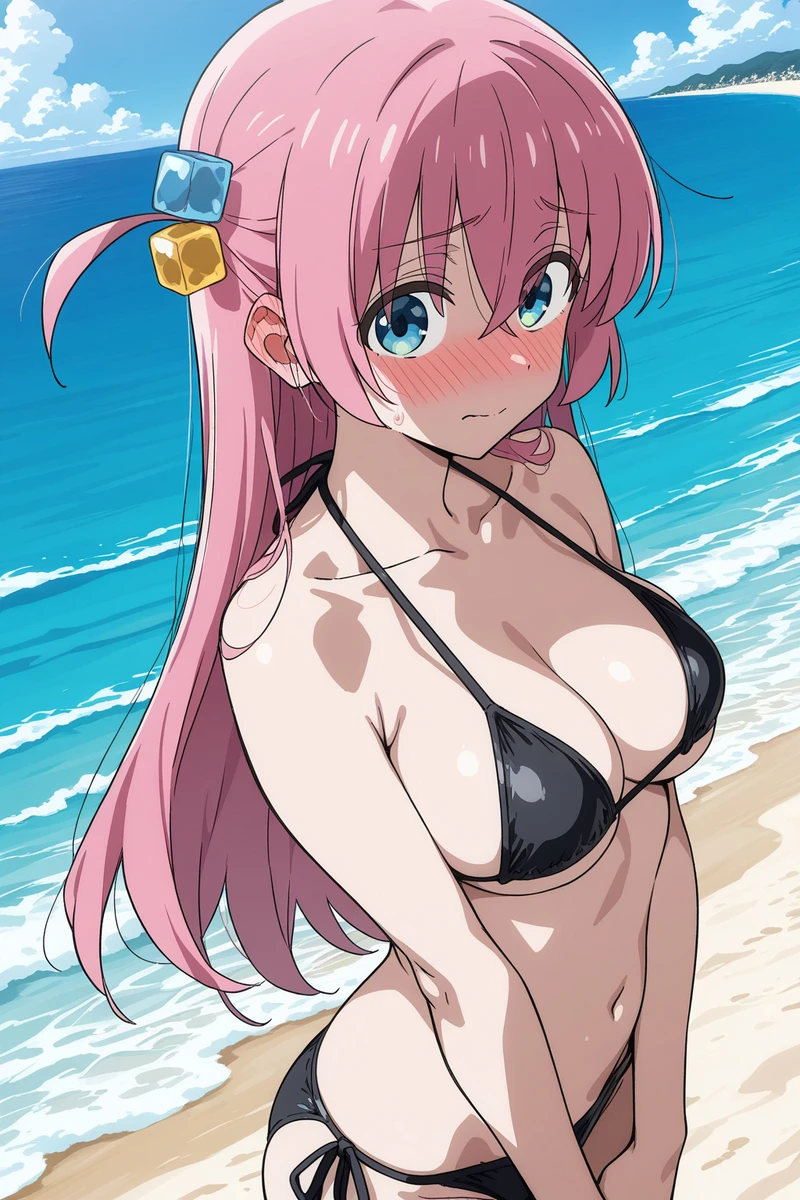 hình hentai Bocchi the Rock tóc hồng đẹp