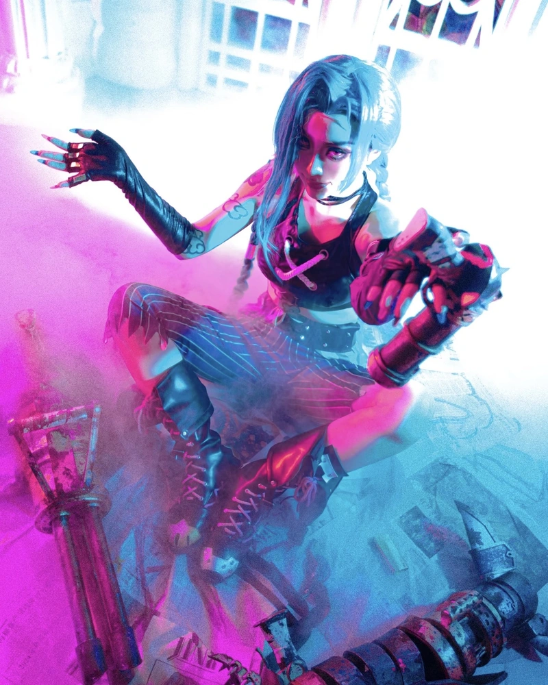 Ảnh Jinx cosplay phong thái liều lĩnh cực kỳ nổi bật