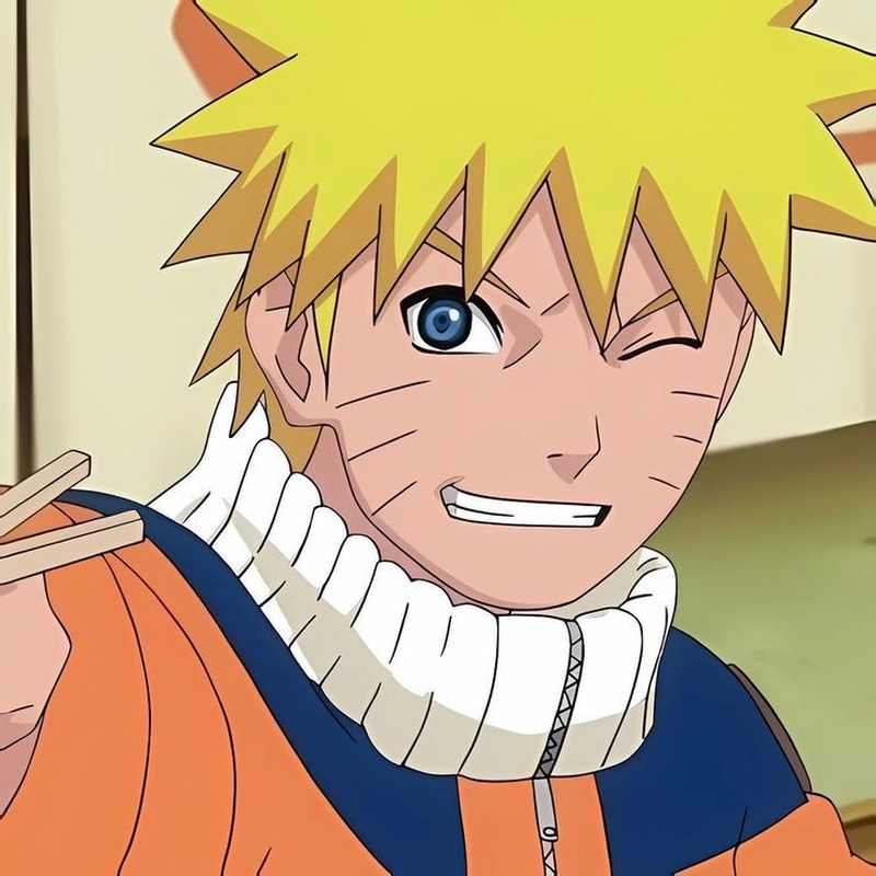 Ảnh Naruto tạo dáng hành động với biểu cảm tập trung cao
