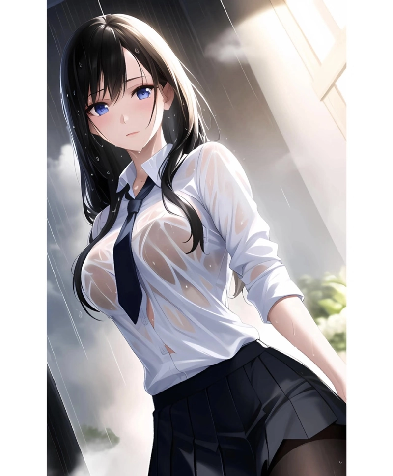 Ảnh ánh nhìn gái anime mlem tạo cảm giác cuốn hút