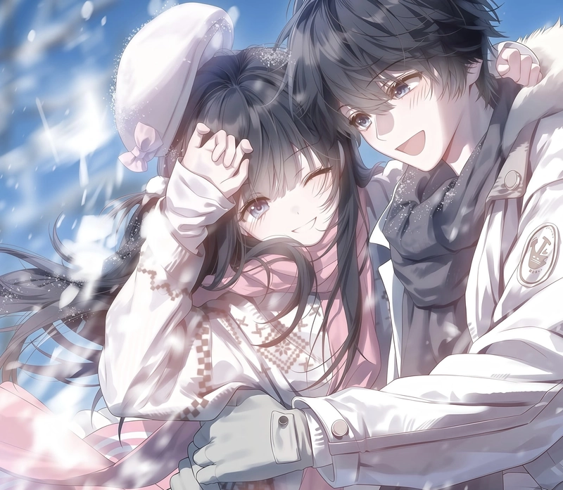 Ảnh anime cặp đôi đơn giản nhưng cuốn hút