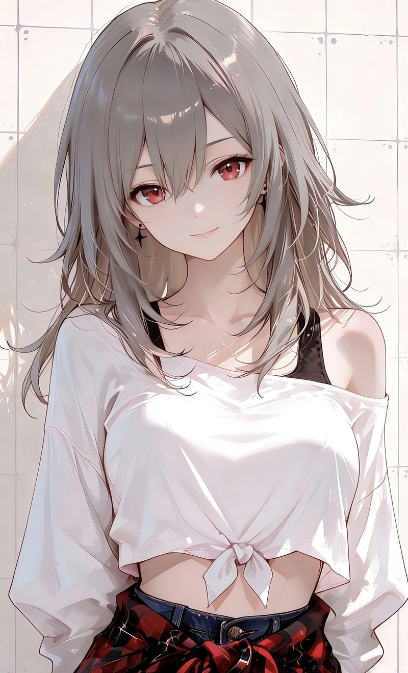 Ảnh gái anime mlem với ánh mắt quyến rũ nổi bật