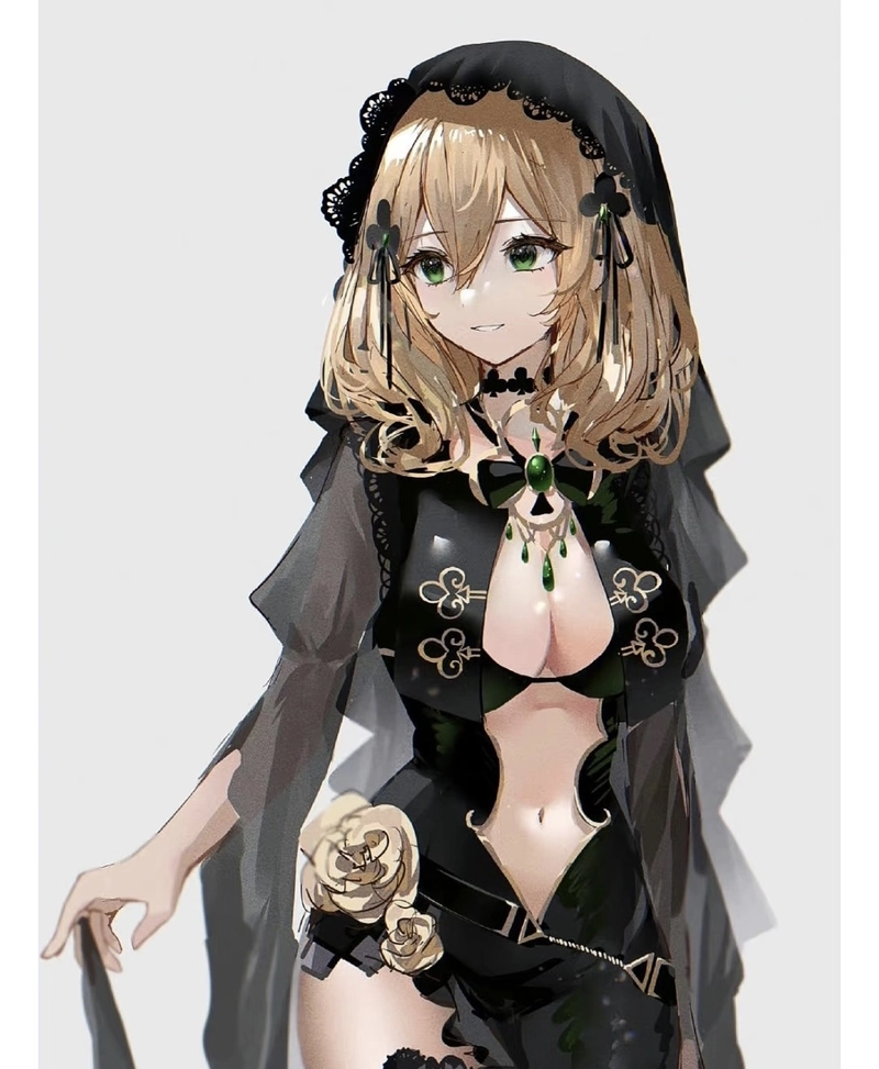 Ảnh góc chụp gần gái anime mlem nổi bật khuôn mặt