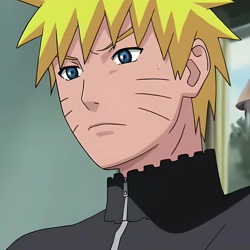 Ảnh gương mặt Naruto cùng nụ cười quen thuộc nổi bật