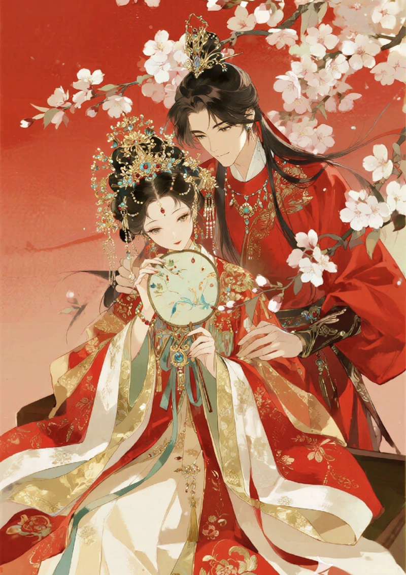 Biểu cảm hạnh phúc trong ảnh cô dâu chú rể anime