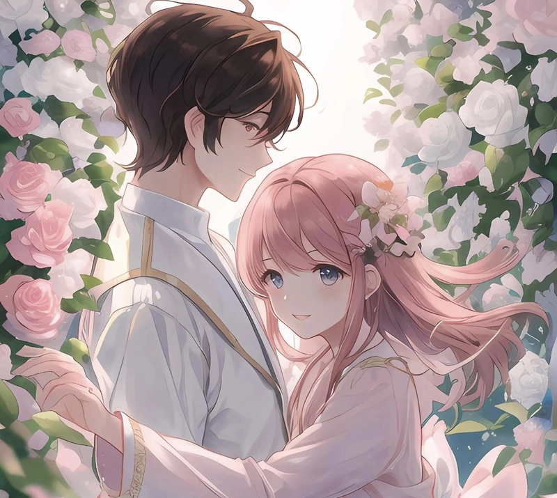 Cảnh anime cặp đôi đẹp đầy cảm xúc