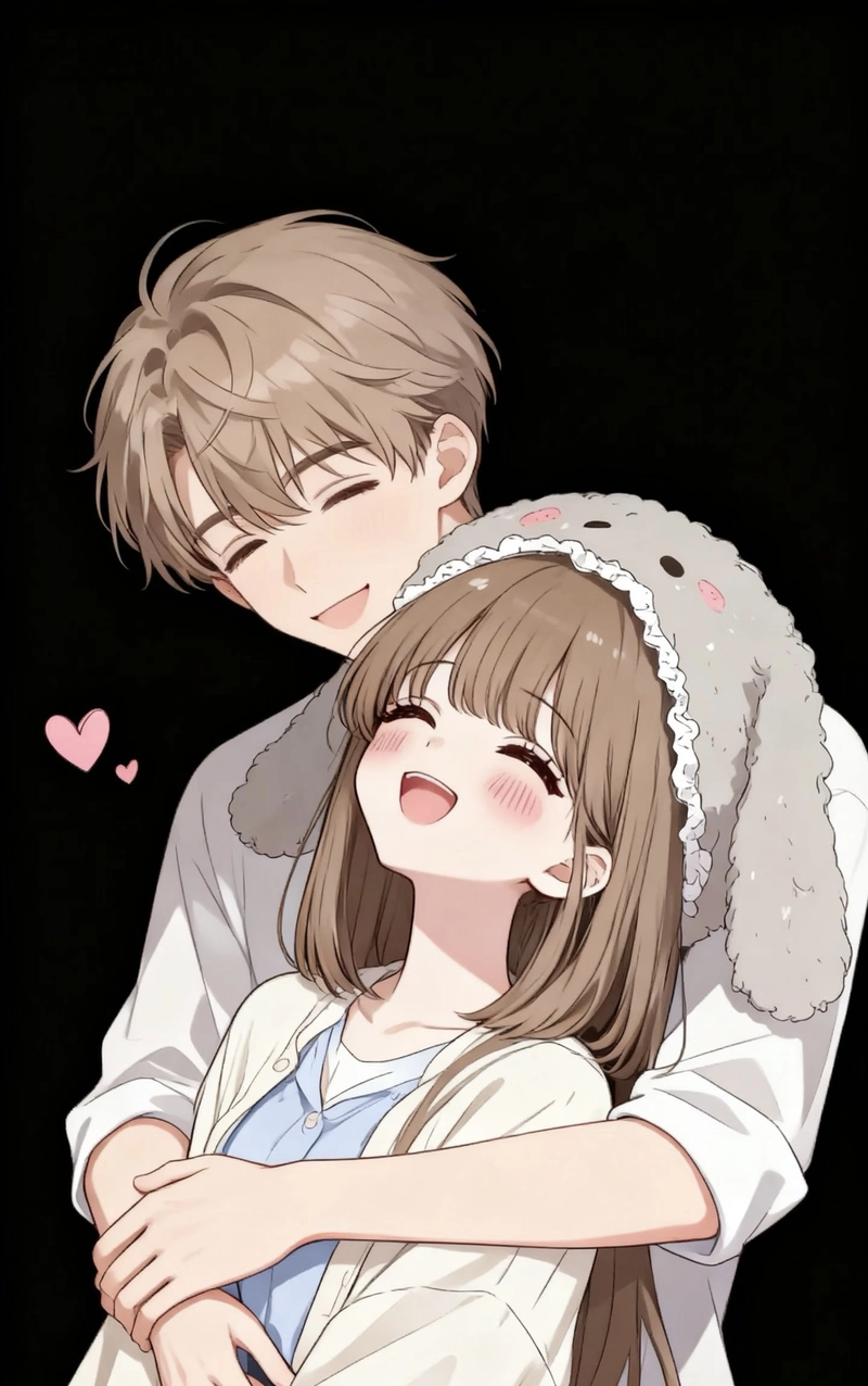 Cảnh anime cặp đôi đẹp dịu dàng nhẹ nhàng