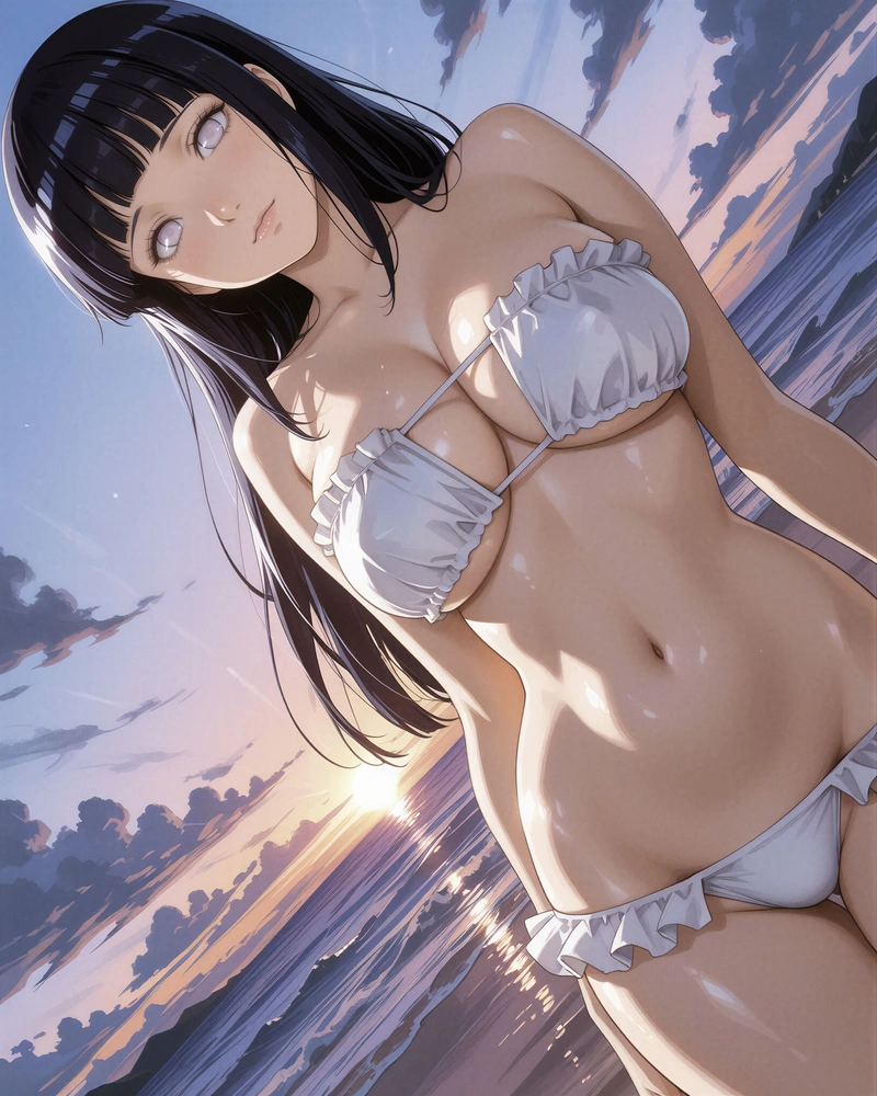 Hinata Hyuga hentai show hàng vòng một to