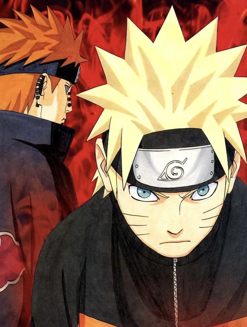 Hình Naruto đứng thẳng với phong thái đầy tự tin