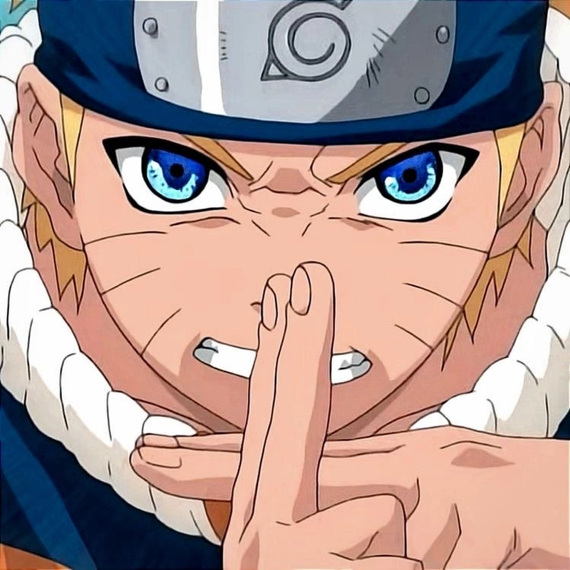 Hình Naruto tạo thế chiến đấu với động tác dứt khoát