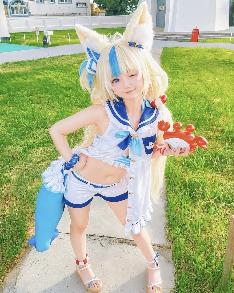 Hình Neneko cosplay phong thái hồn nhiên đầy nét cuốn hút