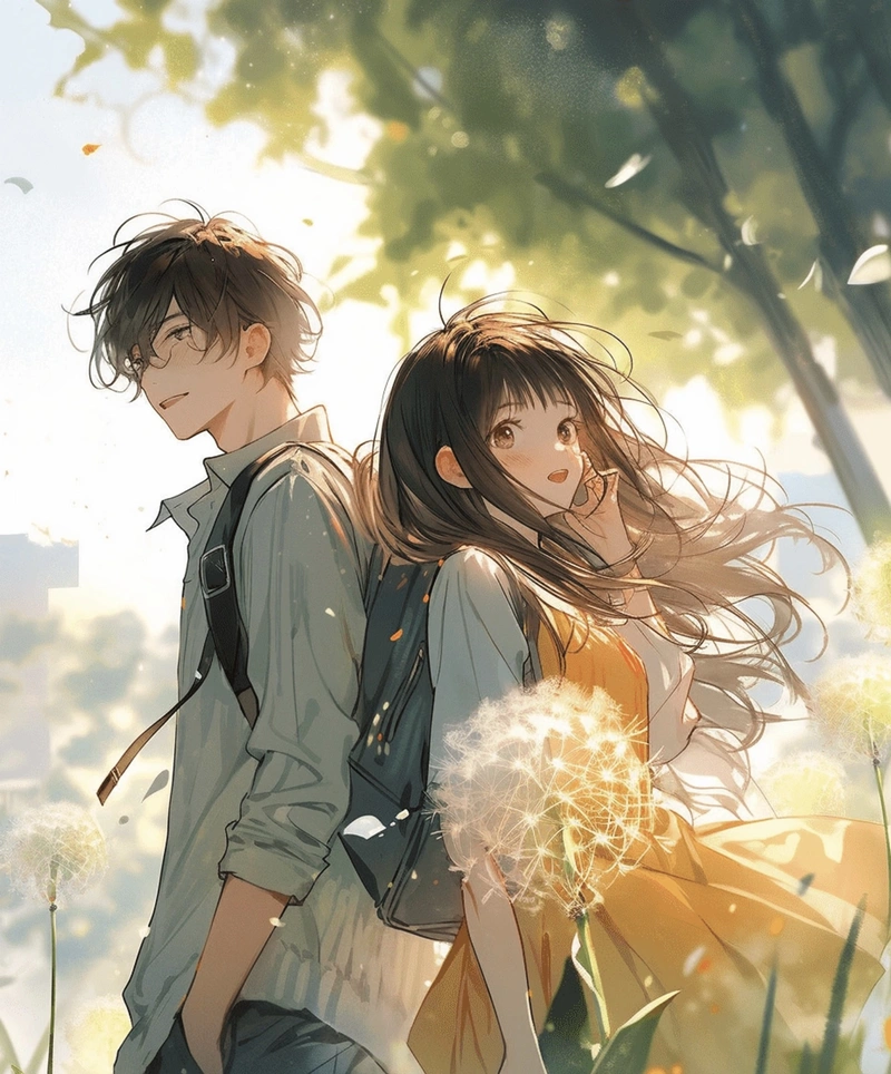 Hình ảnh anime cặp đôi đáng yêu cuốn hút
