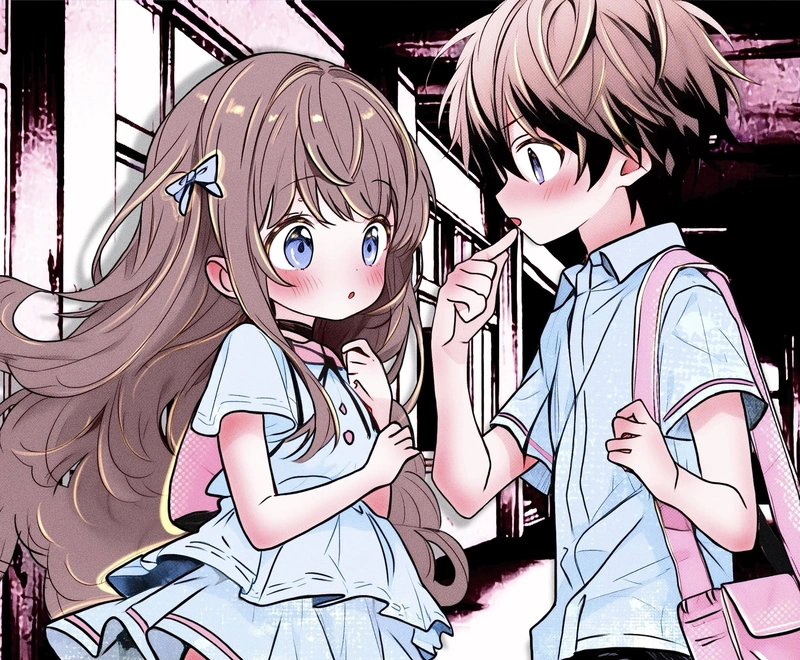 Hình ảnh anime cặp đôi đẹp đơn giản