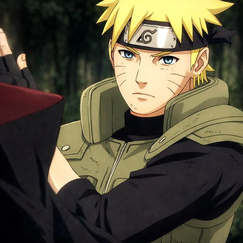 Hình ảnh biểu cảm hào hứng Naruto làm rõ khuôn mặt