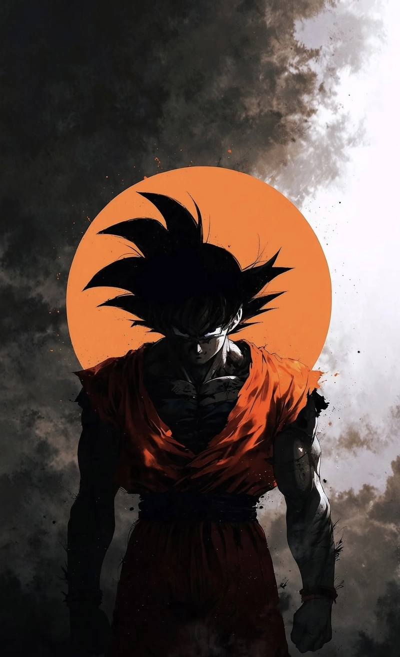 Hình ảnh cơ bắp nổi bật Goku với tạo hình đầy mạnh mẽ