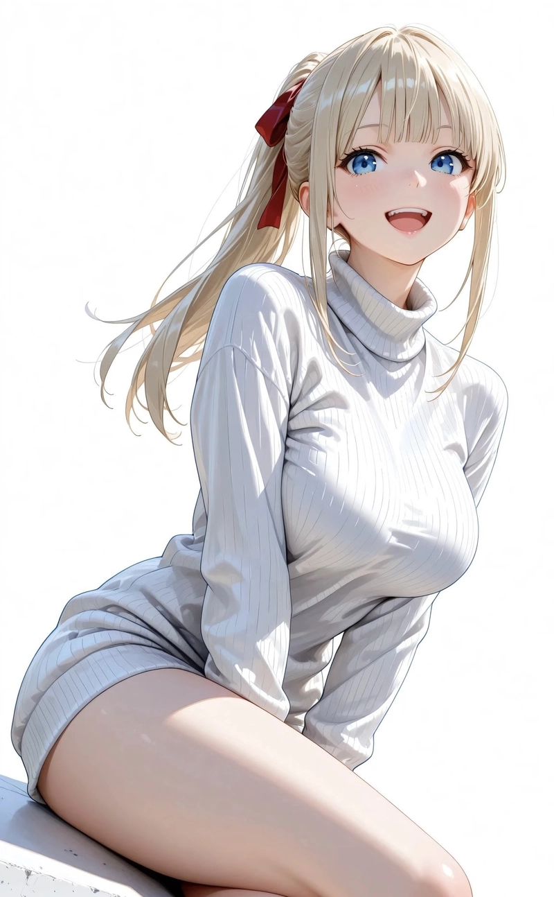 Hình ánh nhìn gái anime mlem tạo cảm giác dễ thương