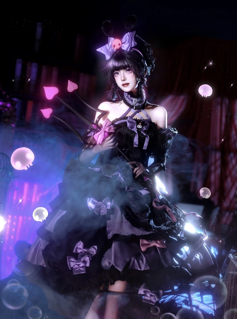 Hình ảnh nữ anime đẹp cosplay Kurumi chất